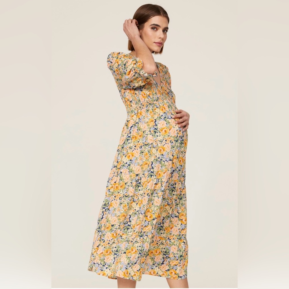 Floral Maternity Dress (Size Small)